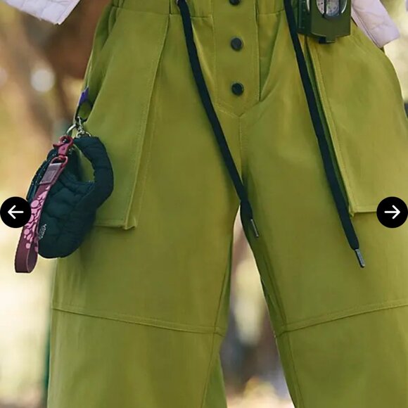 new FREE PEOPLE movement paradox pants in olive - Picture 2 of 5